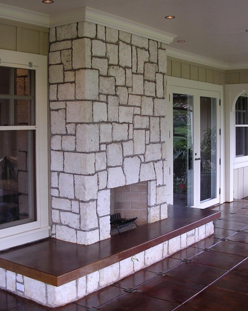outdoor fireplace